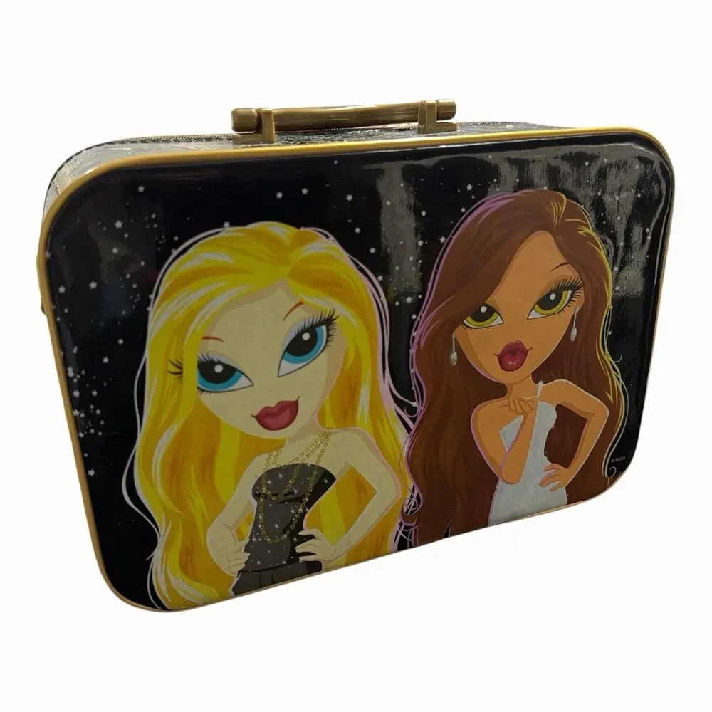 Bratz Vintage Hard Case Carry Train Box‎ Black MGA 2000s Girls Storage Bag